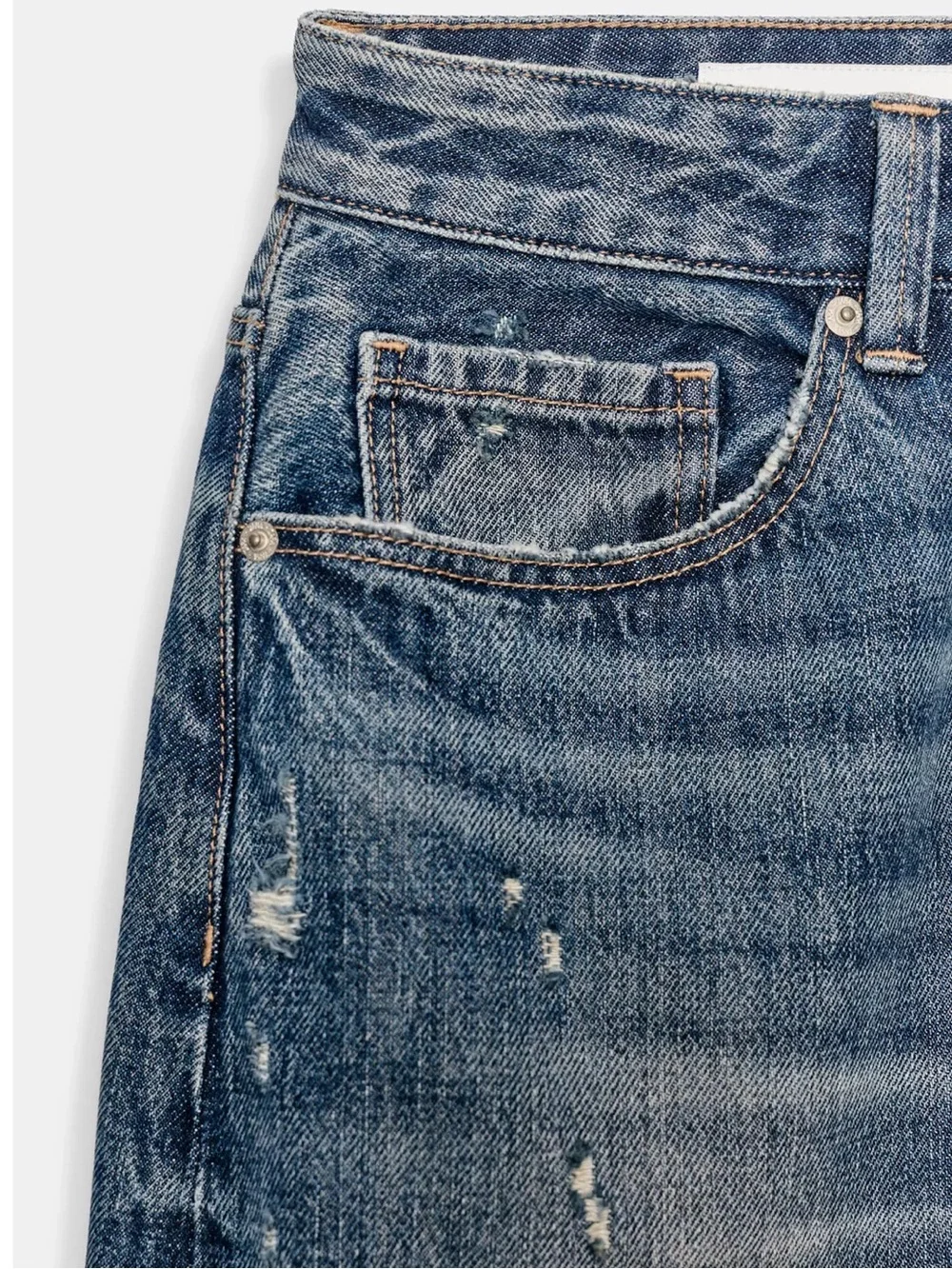 Zara MID-RISE RIPPED DENIM
JORTS TRE - Picture 8 of 8